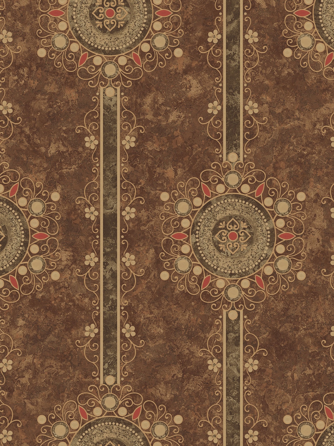 Henna Hues Brown Texture Wallpaper - Image 4