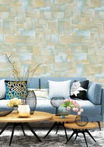 Coastal Retreat Blue Wood Wallpaper