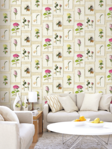 Dimensional Flower Arrangement Wallpaper