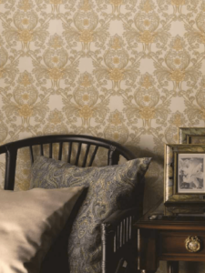 Etched Flower Elegance Wallpaper