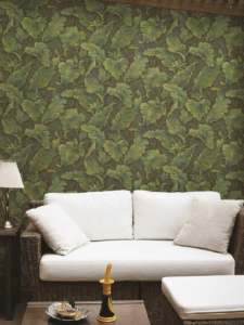 Floral Leafy Retreat Wallpaper