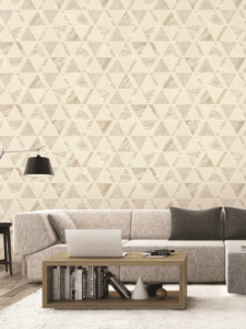 Stone Triangle Herringbone Wallpaper