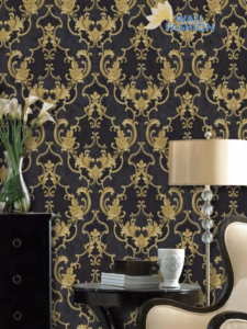 Luxurious Chandelier Lattice Wallpaper