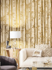 Marble Bamboo Fusion Wallpaper