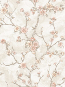 Marble Blossom Melody Wallpaper
