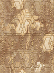 Painted Hexagon Melody Wallpaper